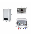 Котел газовий Thermo Alliance Ewa System 28 кВт одноконтурний, конденсаційний фото - 2