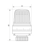 Термоголовка для радіатора M30x1.5 Koer KR.1330 (KR2676) фото - 2