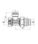 Кран радіаторний Roho R5260-050 - 1/2