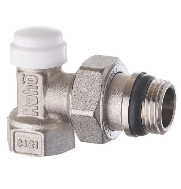 Кран радиаторный Roho R5251-050 - 1/2″ угловой (антипротекание)