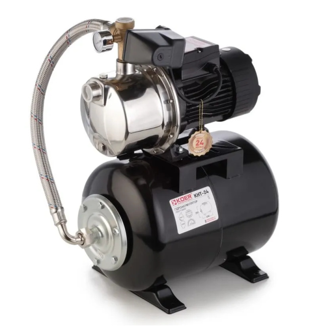 Насосна станція Koer Auto JS-600 Н=40М, Q=2,7кбМ, P=600 Вт, 1″x1″(з п'ятірником) (KP2898) фото - 1