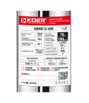 Насос свердловинний відцентровий KOER 4SDM8/12+45М Н=76м Q=10.8м3, P=1500 Вт, каб.45м. (KP3363) фото - 2