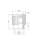 Thermo Alliance муфта PPR внутрішнє різьблення ф20x1/2в (Україна) фото - 2