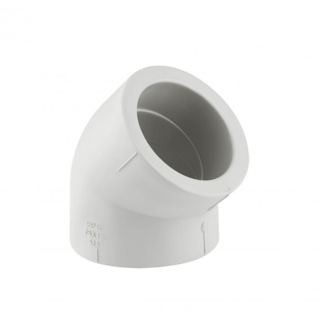 Кутник PPR 75 мм 45°, поліфузне зварювання, серія PPR, Thermo Alliance