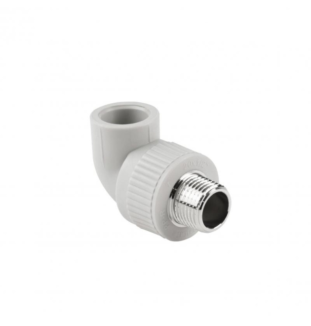 Угол PPR / латунь 20x1/2″ с наружной резьбой, PPR Thermo Alliance