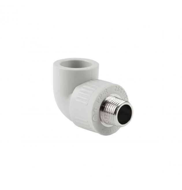 Кутник PPR / латунь 25x1/2″ із зовнішньою різьбою, PPR Thermo Alliance