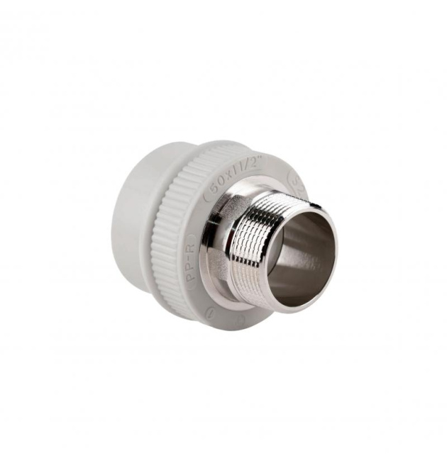 Муфта комбинированная PPR/латунь 50×1 1/2″ с наружной резьбой PPR Thermo Alliance