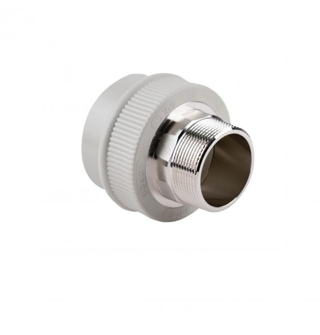 Муфта комбинированная PPR/латунь 63×2″ с наружной резьбой PPR Thermo Alliance