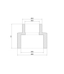 Thermo Alliance муфта перехідна PPR 50x32 ВВ (Україна) фото - 2