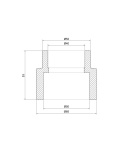 Thermo Alliance муфта перехідна PPR 50x40 ВВ (Україна) фото - 2