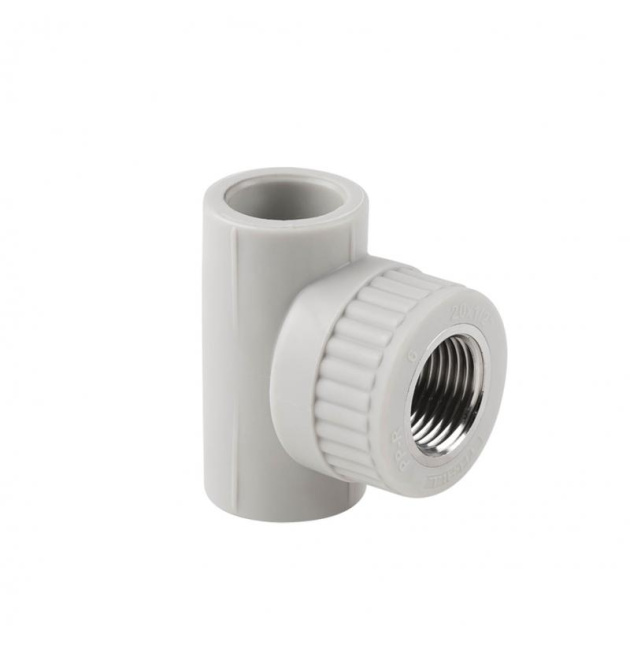 Тройник PPR с латунной внутренней резьбой 20×1/2″, серия PPR Thermo Alliance