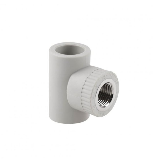 Тройник PPR с латунной внутренней резьбой 25×1/2″, серия PPR Thermo Alliance