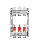 Коллектор ROHO R804-03M с расходомером и термостатическими клапанами 1″ × 3 выхода для водяного теплого пола — фото 3