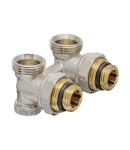 Термостатичний комплект для нижнього підключення радіатора Koer 1/2″ × 3/4″ кутовий із термостатичною головкою — фото 5