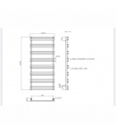 Сушка для рушників ARTTIDESIGN Mons 16/1200 білий фото - 2