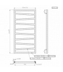 Сушка для рушників ARTTIDESIGN Nancy 8/1070 чорний муар фото - 2