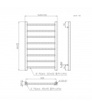 Сушка для рушників ARTTIDESIGN Tulle 8/800 хром фото - 2