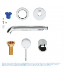 Змішувач для раковини прихованого монтажу Grohe Essence New (19408001) фото - 4
