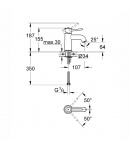 Змішувач для раковини S-розміру Grohe BauClassic (23162000) фото - 3