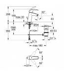 Змішувач для раковини M-розміру Grohe Eurosmart (23322003) фото - 4