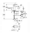 Змішувач для раковини M-розміру Grohe Eurosmart Cosmopolitan (23325000) фото - 3