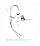 Змішувач для раковини L-розміру Grohe Eurosmart (23537002) фото - 2