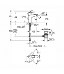 Змішувач для раковини M-розміру Grohe BauLoop New (23762001) фото - 2
