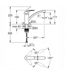 Змішувач для кухні Grohe Eurosmart New (33281003) фото - 3