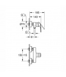 Змішувач для душу Grohe Eurosmart New (33555003) фото - 4