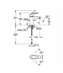 Змішувач для раковини M-розміру Grohe Eurosmart New (23324003) фото - 2