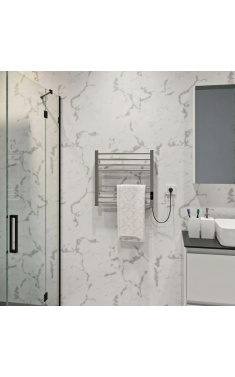 Електрична рушникосушарка для ванної кімнати  Deffi Lima П8 500x500 праве підключення