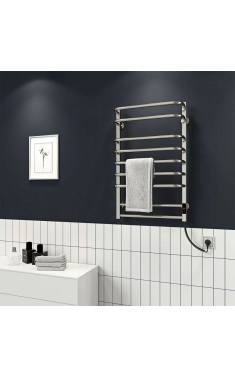 Електрична рушникосушарка для ванної кімнати  Deffi Lux П9 500x800 праве підключення