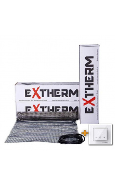 Нагрівальний мат двожильний EXTHERM ET ECO 1100-180 з терморегулятором