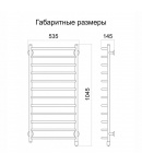Електричний сушка для рушників ТЕПЛИЙ СВІТ МЕТРОВИЙ 180 Вт білий фото - 2