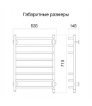 Полотенцесушитель электрический ТЕПЛЫЙ МИР ЕВРОТРАПИК правый золото — фото 5