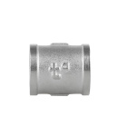 Муфта рівнопрохідна SD Forte 1/2″ ВВ, нікельована латунь — фото 5