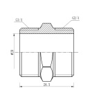 SD Forte Нипель 3/4″Н х 3/4″Н SF35820 фото - 2