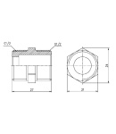 SD Forte Нипель хром 1/2″Н х 1/2″Н SF358H15 фото - 2