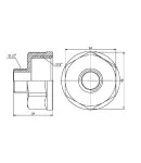 Thermo Alliance Forte Переход 1 1/4″Вх1/2″Н никель SF3603215 фото - 2