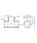 Тройник SD Forte 1/2″ ВВ SF36115 фото - 2