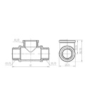 Тройник SD Forte 1/2″ ВНН SF36615 фото - 2