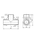Тройник SD Forte 1/2″ НН SF36715 фото - 2