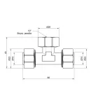 Thermo Alliance Standart Тройник 16х1/2″Вх16 SD159W161516 фото - 2