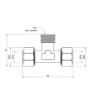 Thermo Alliance Standart Тройник 16х1/2″Нх16 SD160W161516 фото - 2