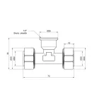 Thermo Alliance Standart Тройник 20х1/2″Вх20 SD159W201520 фото - 2