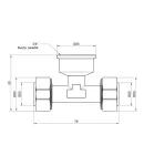 Thermo Alliance Standart Тройник 20х3/4″Вх20 SD159W202020 фото - 2