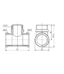 Тройник SD Forte 3/4″ ВНВ SF36420 фото - 2
