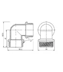 Кут Forte 1″ЗЗ нікельований SF37325 Thermo Alliance фото - 2