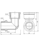Кут Forte 1/2″ВЗ нікельований SF37215 Thermo Alliance фото - 2