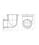Кут Forte 1/2″Вх3/4″В нікельований SF3692015 Thermo Alliance фото - 2
